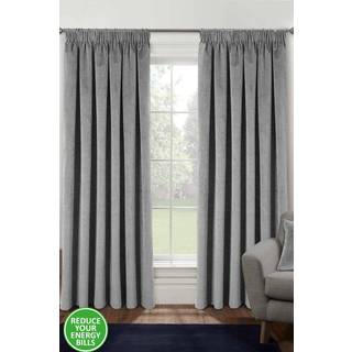 Enhanced Living Enhanced Living Grey Thermal Blackout Oxford Readymade Curtains