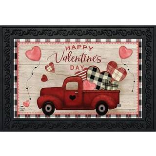 Briarwood Lane Valentines Love Pickup - 30 """" X 18 """" - Valentines Door Mat - Valentine Door Mat Outdoor Door Mat indsatser Valentines Day - Vale