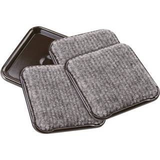 SoftTouch 2 1/2 """" Square Reusable Carpet Bottom Furniture Caster Cups For at beskytte h?rdttr?fliser eller laminatgulve Brun/gr? (4 pakke)