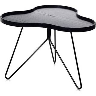 Swedese Flower mono bord 62x66 cm H45 cm Ask sortglaseret