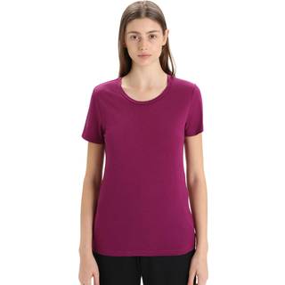 Icebreaker Women's Tech Lite II Short Sleeve Tee Mountain Geology Go Berry, XS