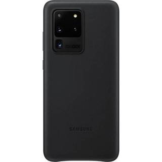 Samsung Galaxy S20 Ultra Case Leather Back Cover - Black (US version med garanti)