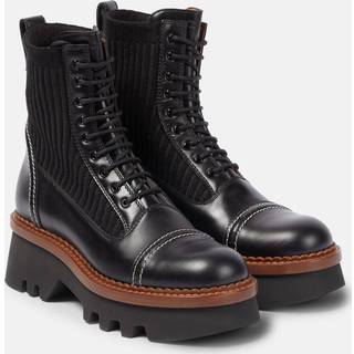 ChloÃ© Owena leather lace-up boots - black - EU 39