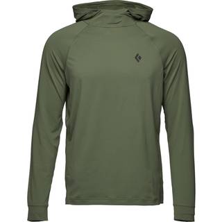 Black Diamond L/S Alpenglow Hoody Longsleeve Herrer størrelse M farve olivengrøn