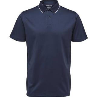 Selected kortærmet coolmax polo i navy blazer til herre
