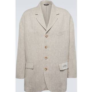 Dolce&Gabbana Single-breasted linen blazer - beige - EU 48