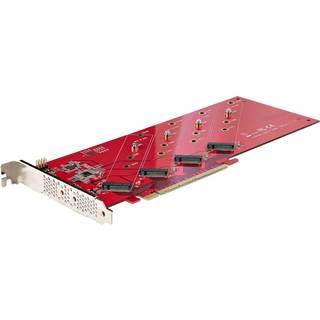 STARTECH QUAD M.2 PCIE SSD ADAPTER CARD WITH BIFURCATION PCIE 4.0 CTLR