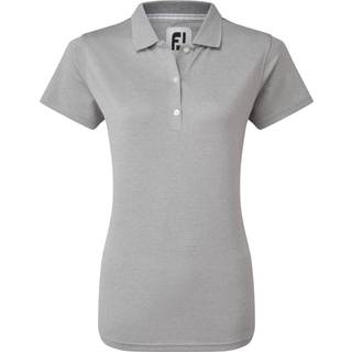 FootJoy Stretch Pique Solid Dame Poloshirt - Heather Grey - Str. L