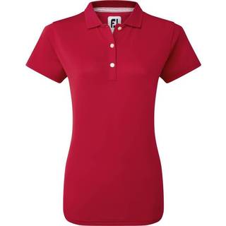 FootJoy Stretch Pique Solid Dame Poloshirt - Red - Str. XL