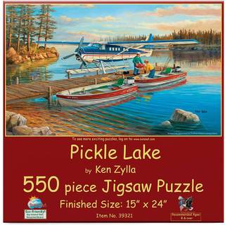 SunSout Inc - Pickle Lake - 550 PC Jigsaw -puslespil af kunstner: Ken Zylla - F?rdig st?rrelse 15 """" X 24 """" - MPN# 39321