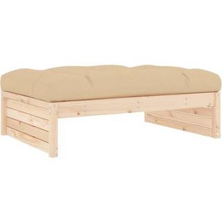 udendørs fodskammel 120x80 cm massivt fyrretræ