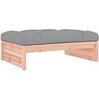 Midtermodul Til Sofa 120X80 Cm Massivt Fyrretræ - Douglasgran naturlig / Fodskammel