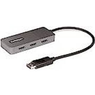 StarTech.com 3-Port MST Hub DisplayPort to Triple HDMI Monitors 4K 60Hz DP 1.4 Multi-Monitor Video Adapter with 1ft (30cm) Built-in Cable USB Powered Windows Only
