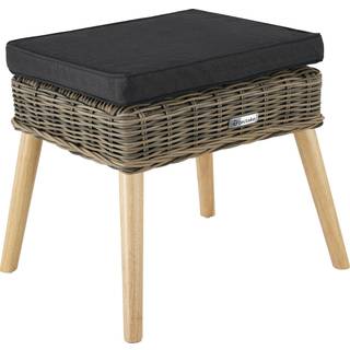 Polyrattan fodskammel Vibo 150kg - natur