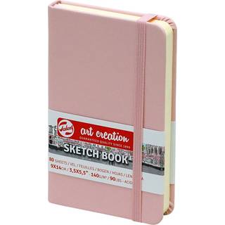Hardcover Sketchbook - Pastel Pink 9 x 14 cm