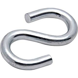 S-kroge 6 mm elforzinket 2 stk.