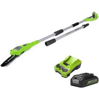 Greenworks,  G24PS20, Teleskopsav,  24V,  m/2Ah batteri og lader