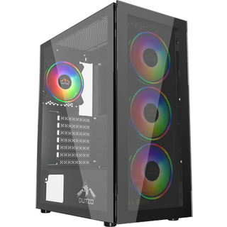 DUTZO C531 TG ARGB - Kabinet - Miditower - Sort
