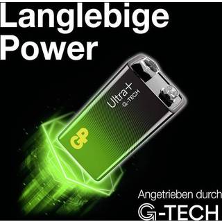 GP Super Alkaline - Ultra Plus - 9V/E - Batteri