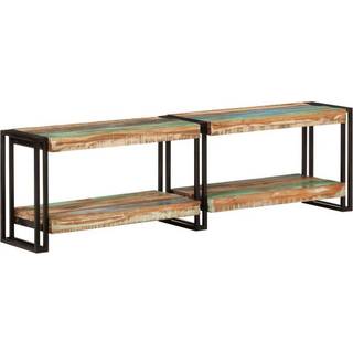 Tv-Skab 90X30X40 Cm Sort - 140 cm / Massivt genanvendt træ