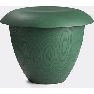 Karakter Seating - 'Bon' stool, green in Green-brown Ash