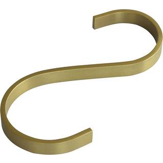CURVY s-krog - børstet messing