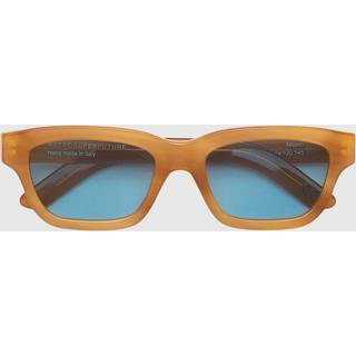 Retrosuperfuture Unisex 6PM Milano Bagutta Solbriller Acetat Gul Lyseblå Firkantet