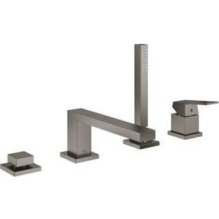 Grohe EuroCube etgrebsbatteri 220mm tud t/kar/br børstet hard graphite
