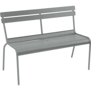 Fermob - Luxembourg 2/3 Seater Bench W Backrest - Lapilli Grey - Havebænke - Frédéric Sofia