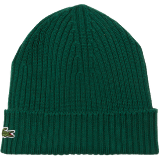 LACOSTE Herren Mütze grün Woll-Stoff