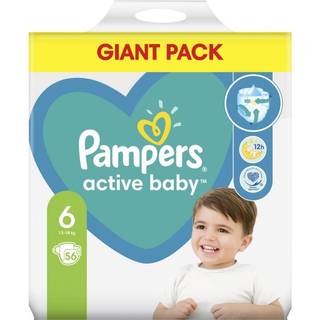 Pampers Active Baby Size 6 engangsbleer 13-18 kg 56 stk. - 56 stk.