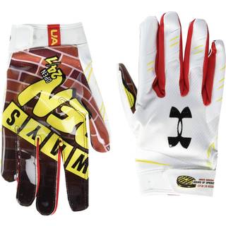 Under Armour Men's F7 Nyhed Football Gloves White (103)/Black XX-Large