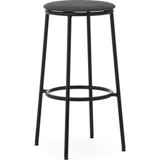 Normann Copenhagen Circa Barstol H75 Polstret Sort/MLF16 Sort