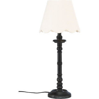 PR Home Joy bordlampe med buet stofskærm