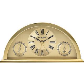 WILLIAM WIDDOP guld aluminium halvmåneformet mantelur