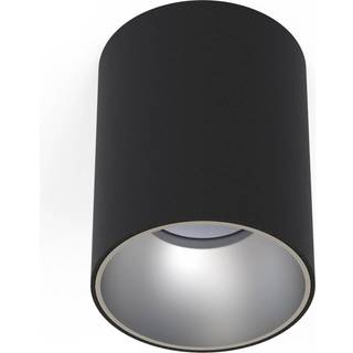 Loftlampe Eye Tone, sort/sølv