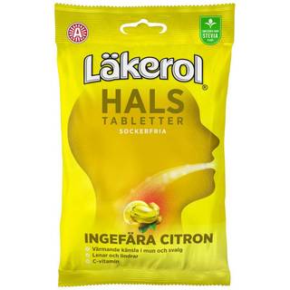 Läkerol Hals - Ginger Lemon - 65 g