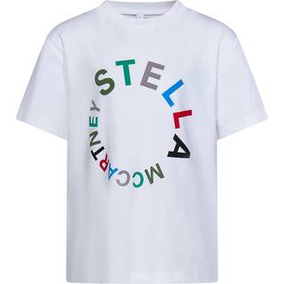 Stella McCartney Kids Logo cotton T-shirt - white - Y 6