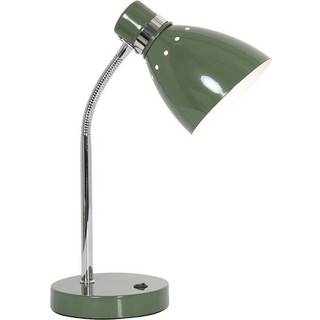Bordlampe Spring, justerbar arm, grøn
