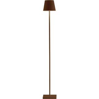 Zafferano Poldina L gulvlampe batteri IP54 corten