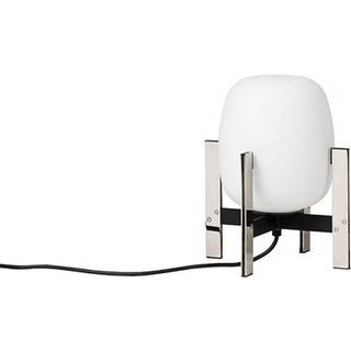 Santa & Cole - Cesta Metálica Bordlampe w/o Handle Stainless Steel/White Opal Glass Santa & C