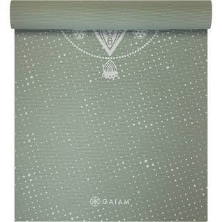 GAIAM 5 mm Classic Printed Yoga Mat størrelse 61 x 173 x 0,5 cm farve olivengrøn/grøn
