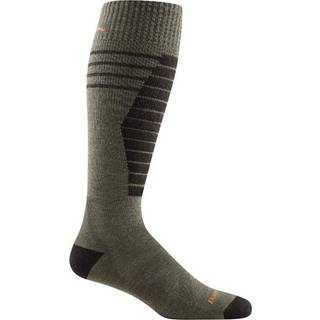 Darn Tough Edge Over the Calf Midweight Cushion+Padded Shin Skisokker Herrer størrelse S farve sort