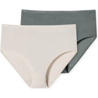 Schiesser 2-pak Modal Essentials Midis - Green/White - 38 * Kampagne *