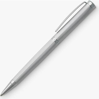 Forkromet kuglepen med diamantskåret gravering