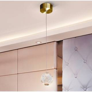 Austral LED-hængelampe, guld/klar, 1 lyskilde
