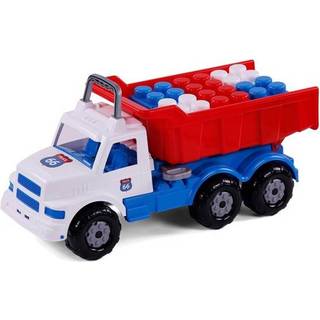 Cavallino Toys Cavallino Route 66 XL Dump Truck with Building Blocks