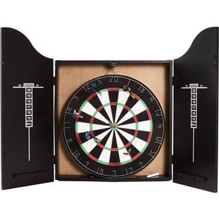 Dartskive klassisk i dartskab med dartpile NORDIC Games