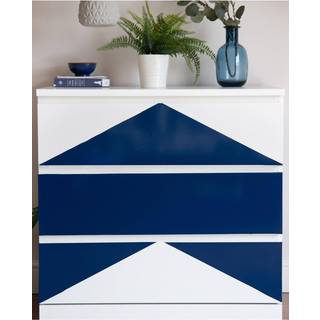 Ensfarvet folie-Navy blå-2 meter rulle-Blank-67,5 cm