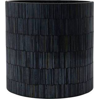 House Doctor Gara Lysestage 16 Cm - Lysestager Glas Sort - 209511024